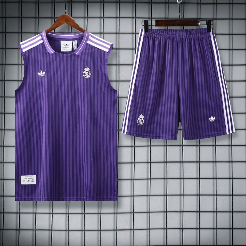 25-26 Real Madrid Purple Vest Suit