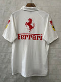 Ferrari 2025 white F1 polo S-3XL