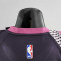Minnesota Timberwolves EOWAROS#1 Black and Purple NBA Jersey