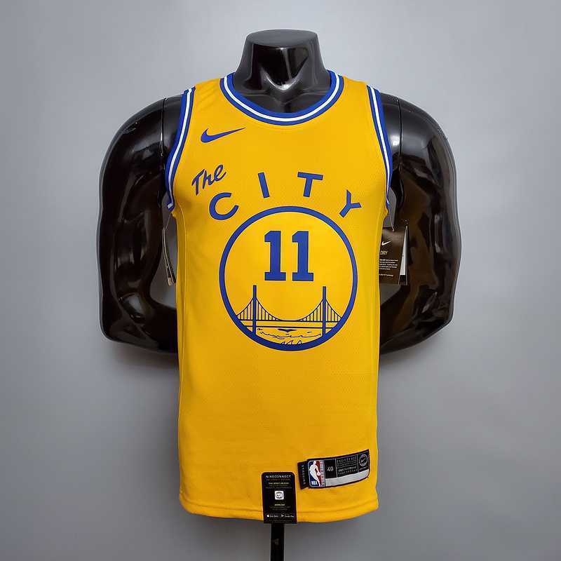Tram version THOMPSON#11 Golden State Warriors yellow