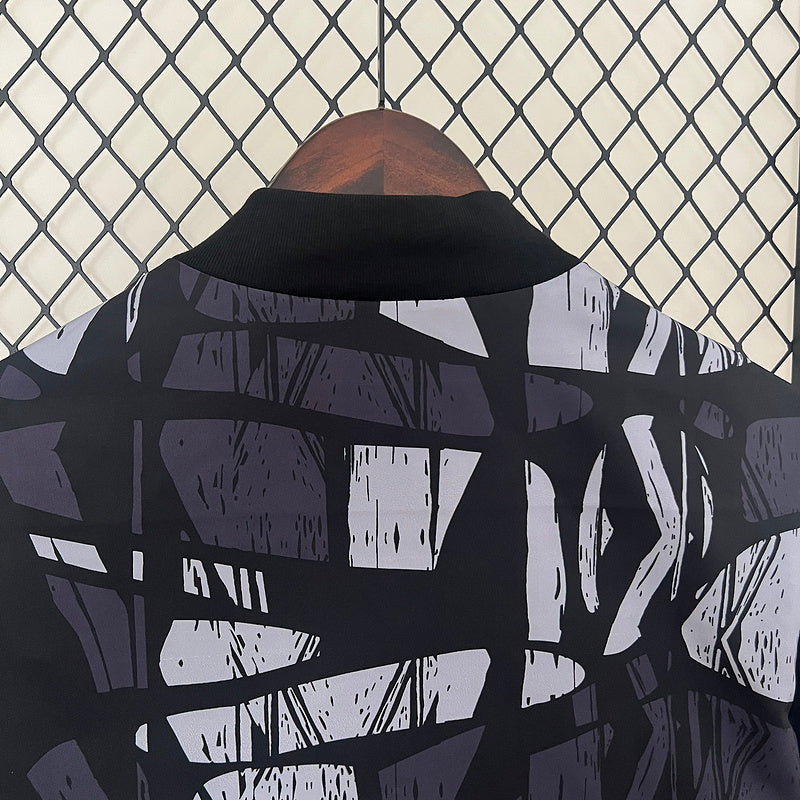 24-25 Arsenal gray and black windbreaker