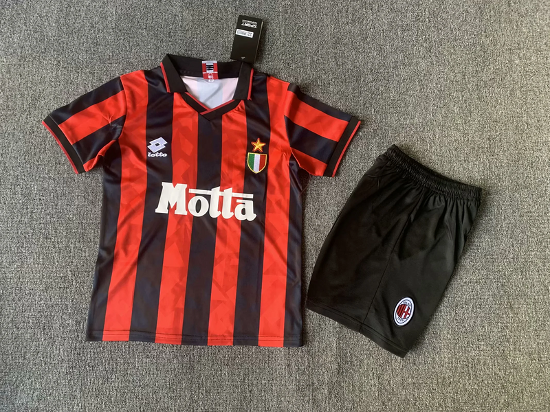 93-94 AC Milan home retro kid kit