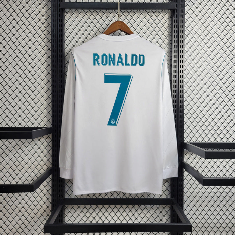 17-18 Real Madrid home long sleeve