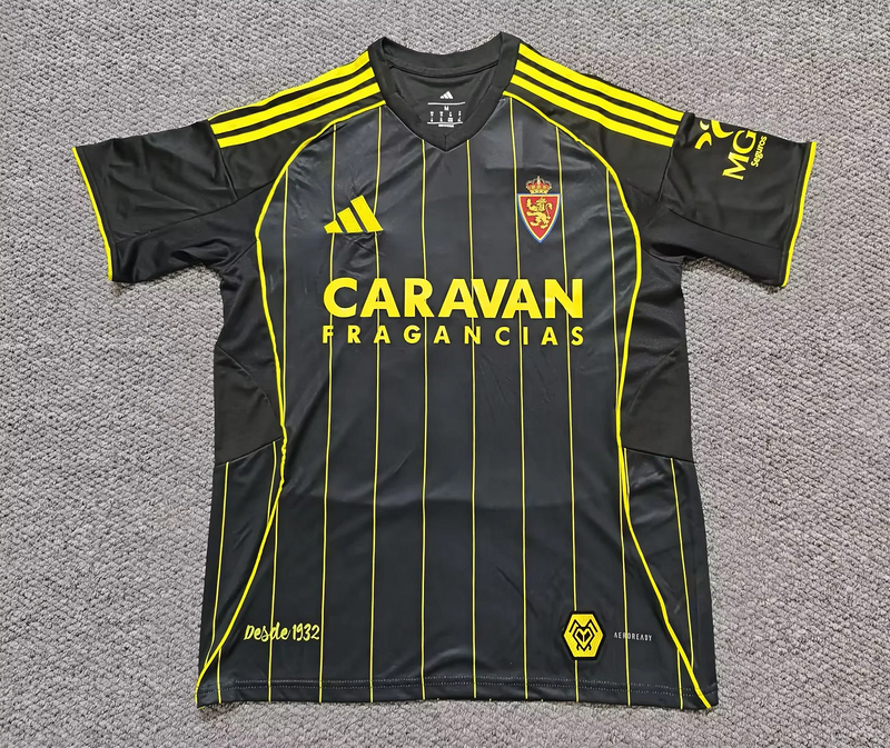 25-26 Real Zaragoza away soccer jersey