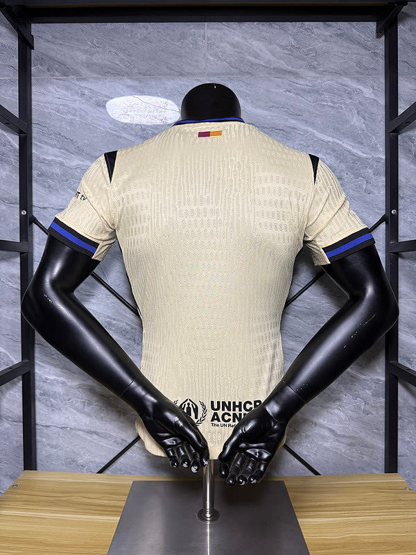 25-26 Barcelona beige player version soccer jersey