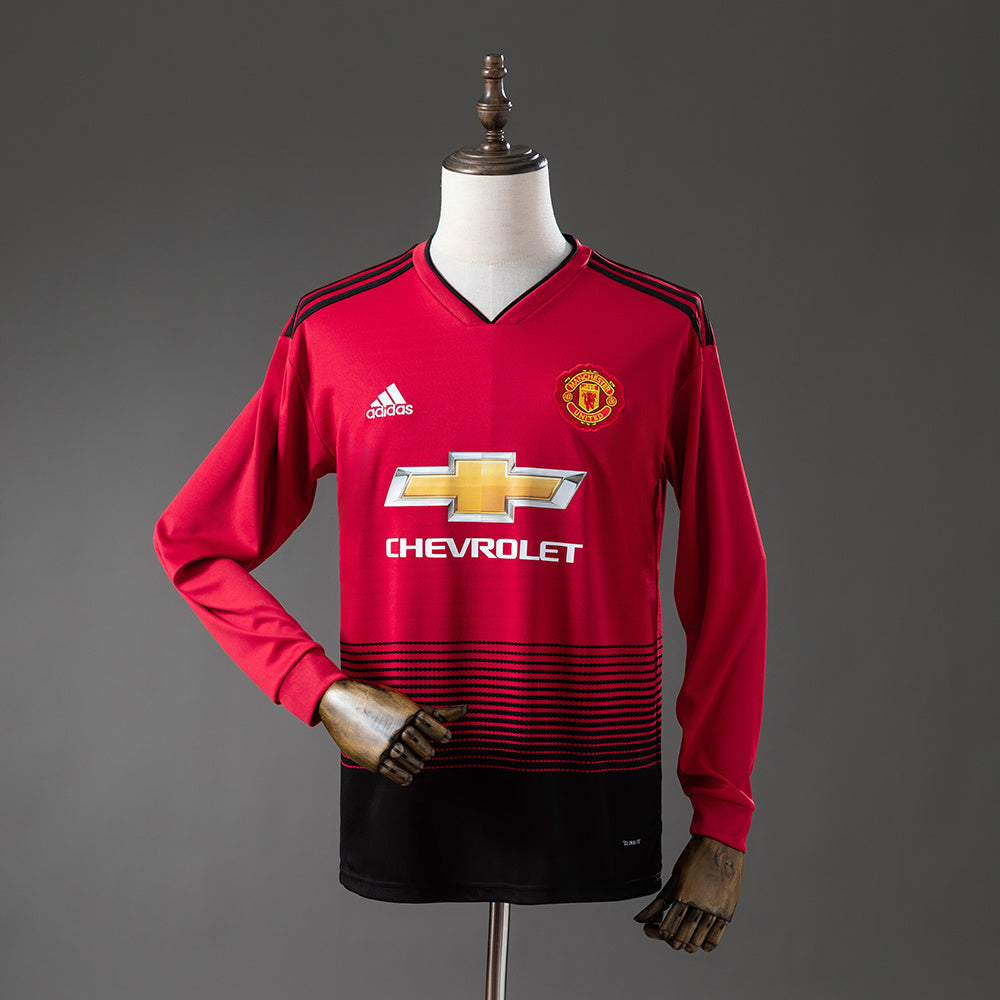 M-U 1819 Home Long-Sleeve Retro Jersey S-XXL