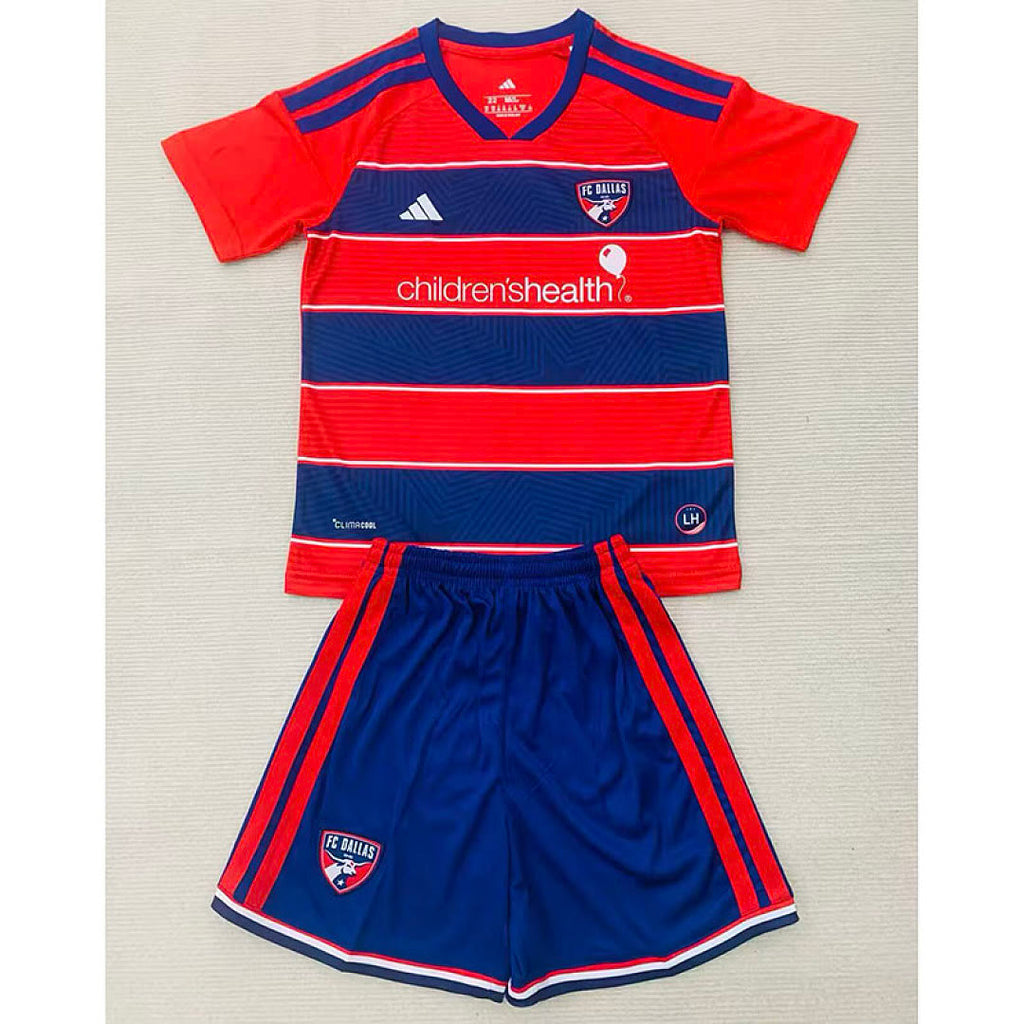 Kids Kit FC Dallas 2026/27 Home Soccer Jersey size 16-28
