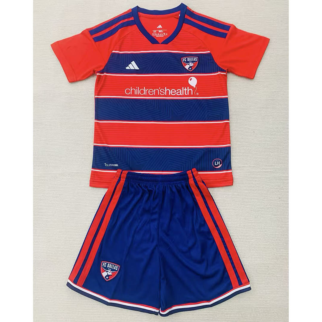 Kids Kit FC Dallas 2026/27 Home Soccer Jersey size 16-28