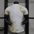 24-25 Real Madrid white and gold dragon player version jersey