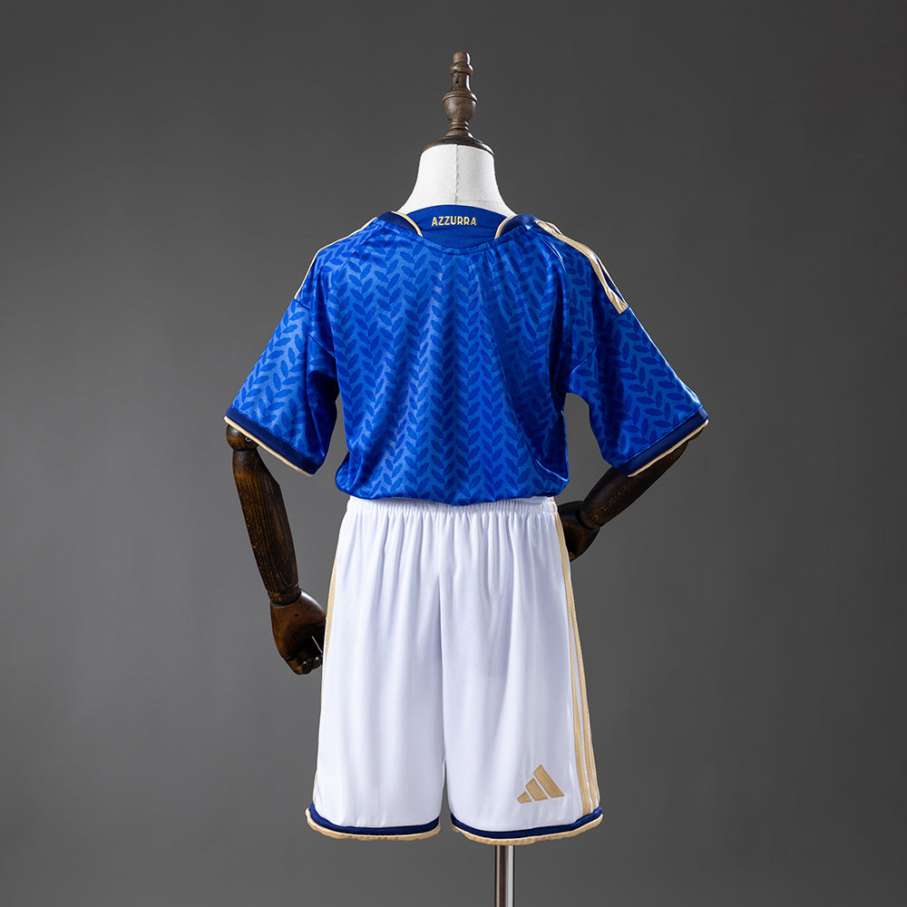 Italy 2026 Home Kids Kit Jersey Size 16-28