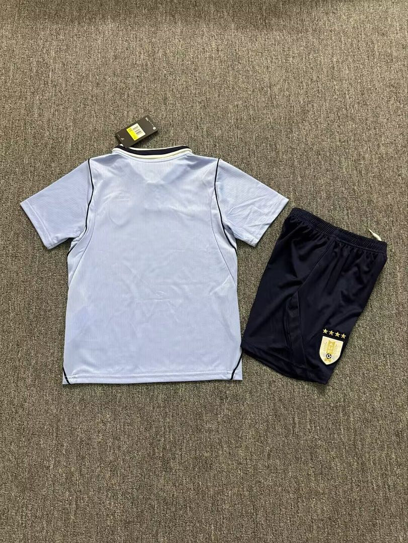Uruguay 2026 World Cup Home Kids Kit 16-28