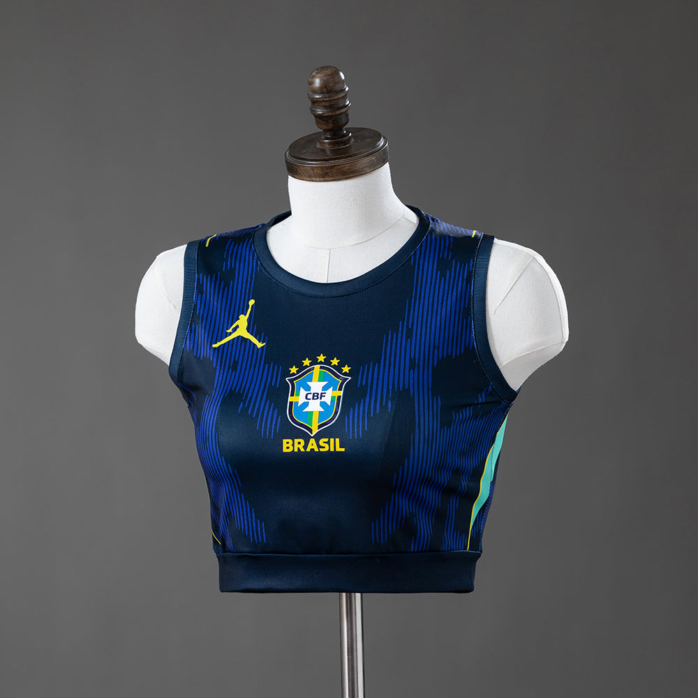 Brazil 2026 Away Women's Crop Top Style Tank Top S-XXL