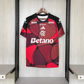 Men Flamengo Pre-Match Red Jersey All Sponsors S-4XL