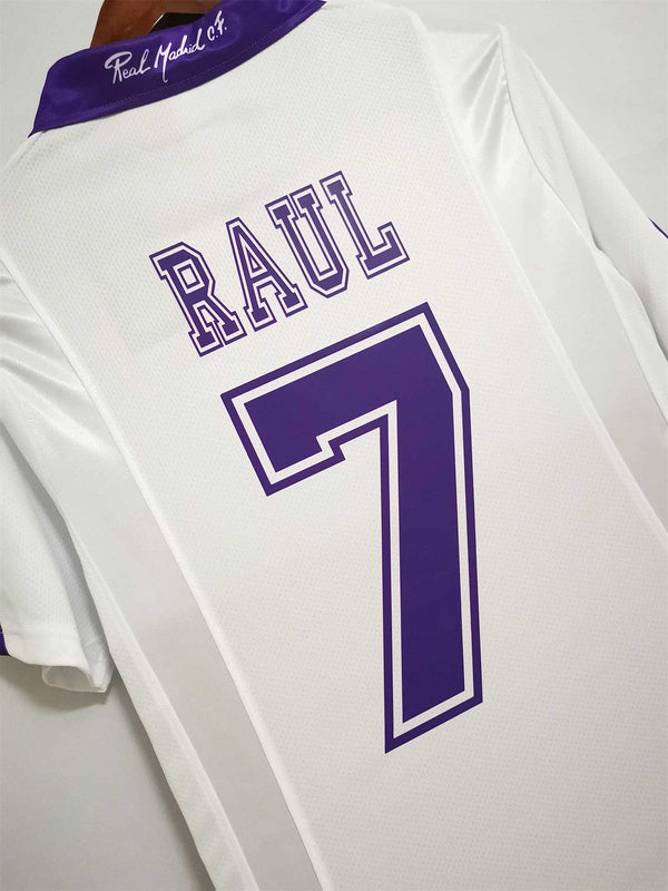 97-98 Real Madrid home champions league white champions