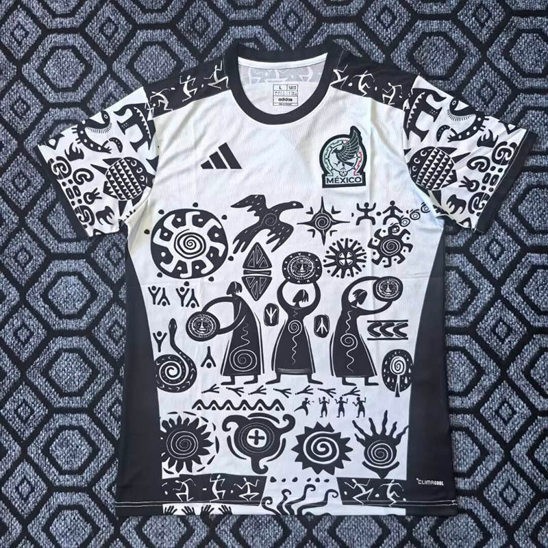 Mexico 2025 White and Black Pattern Special Edition Jersey