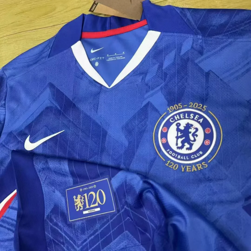 25-26 Chelsea home 120 years soccer jersey size S-4XL