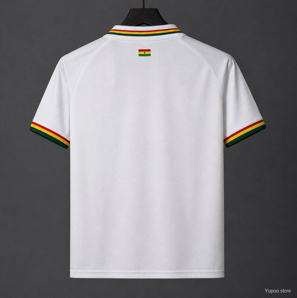2026 Ghana Heritage Collection White Polo Jersey