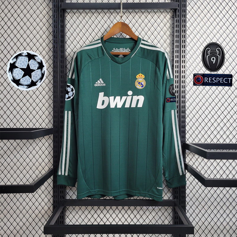 12-13 Real Madrid green third away long sleeve