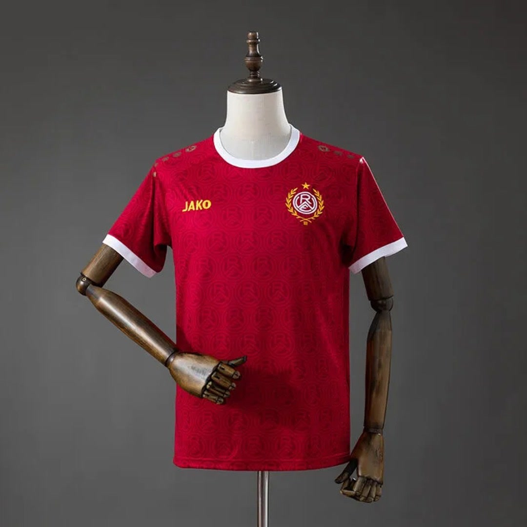 Rot-weiss essen Home 100th Jahre Vereinswappen Jersey S-4XL