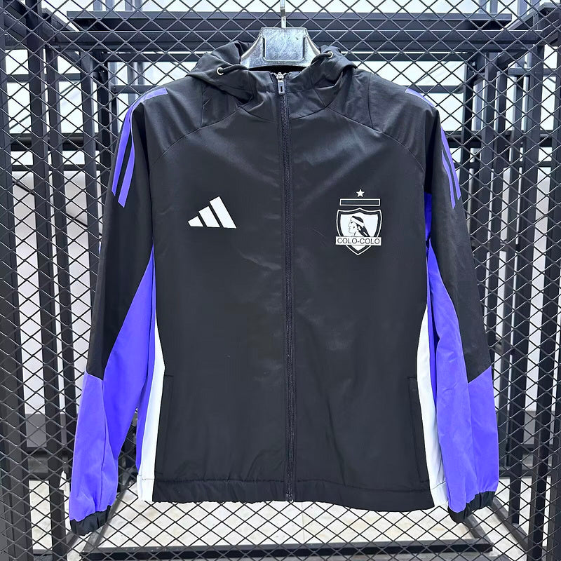 25-26 Colo Colo black windbreaker