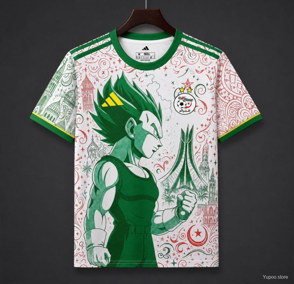 Mens Algeria 2026 Dragon Ball Z Special Jersey S-2XL