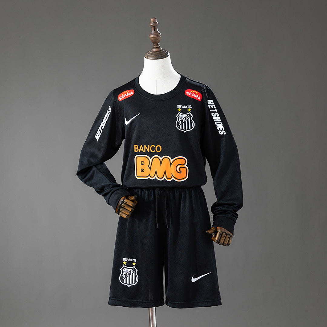 Santos 2012/13 Away Retro Long Sleeve Kids Kit Jersey Size 16-28