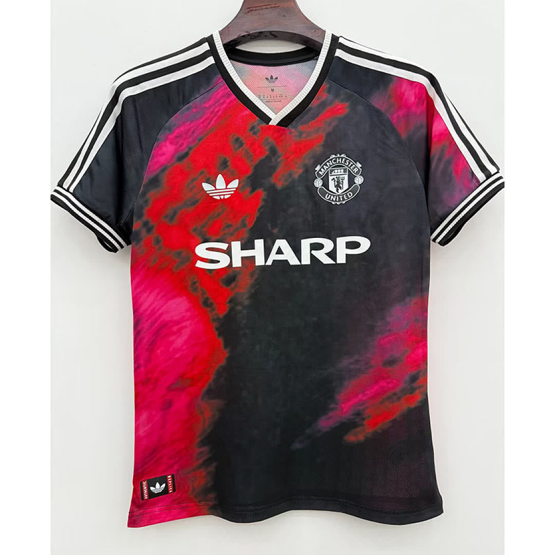 Mens Manchester United 2026/27 Red and Black Ink Casual Edition Jersey Size S-2XL