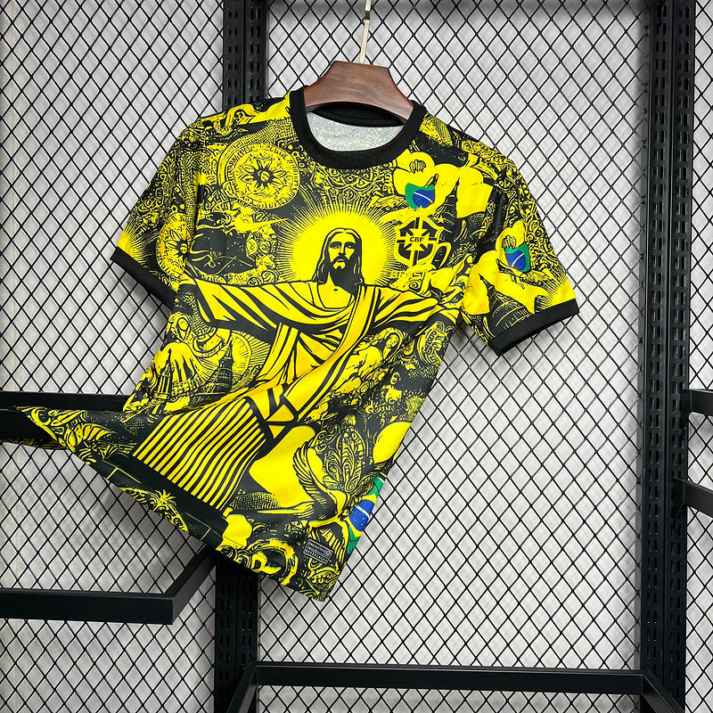 Brazil jesus yellow special version jersey
