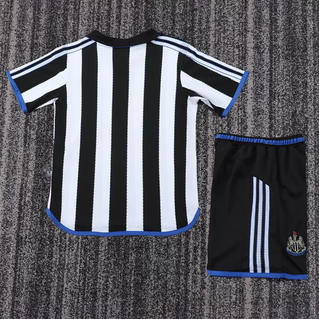 kids kit Retro 1999-00 Newcastle United home soccer jersey size 16-28