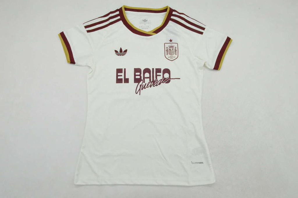Woman Spain 2026 World Cup Away el baifo Soccer jersey size S-2XL