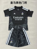 Real Madrid 2026/27 Black Goalkeeper Kids kit Jerseys SIZE 16-28