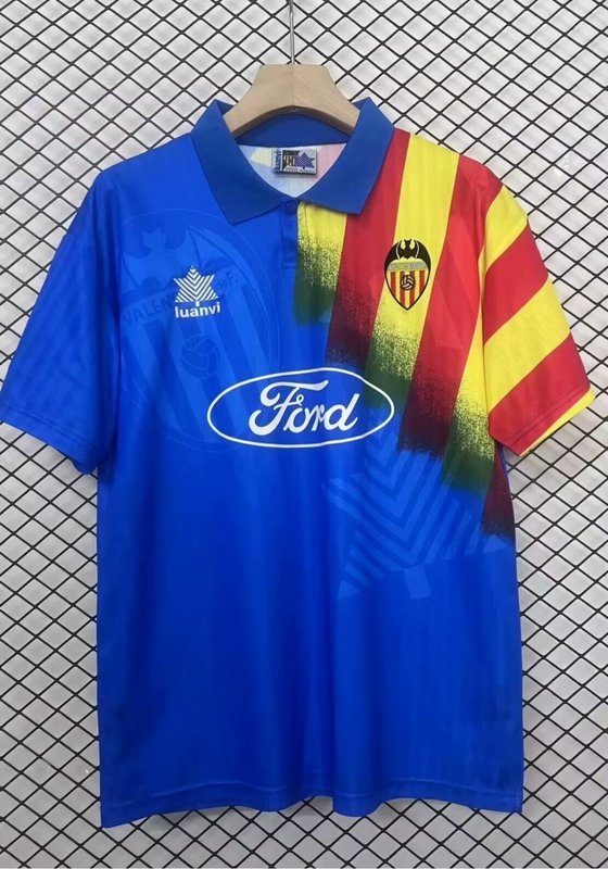 95-96 Valencia blue retro jersey