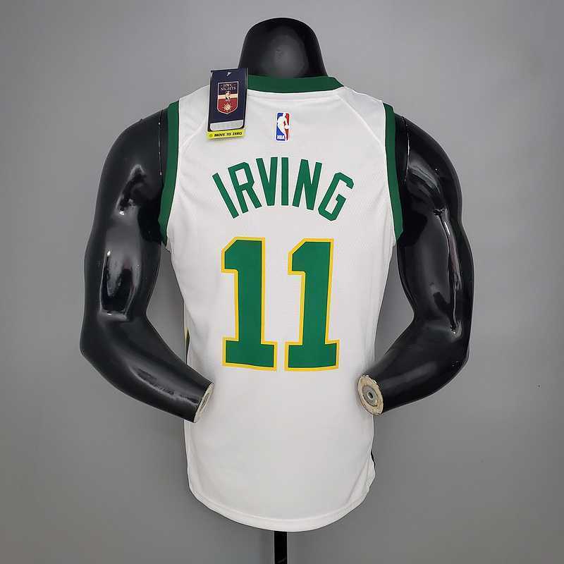 Irving #11 Celtics White Platinum Limited
