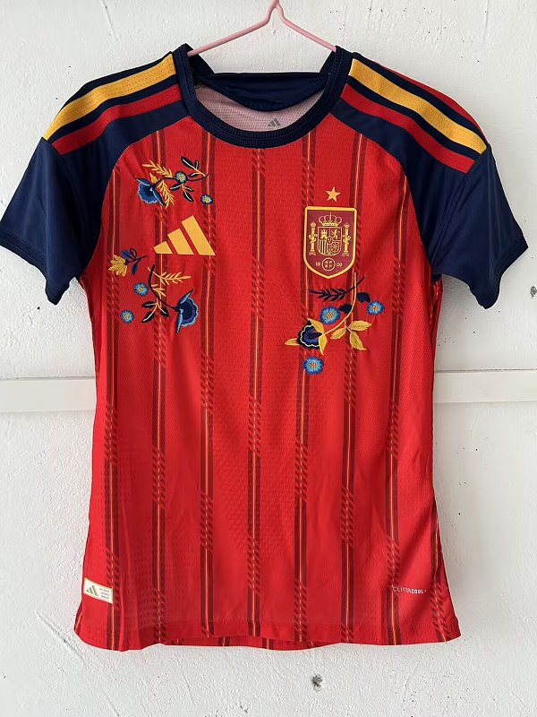 2026 Spain Home Embroidered Player Edition S-2XL — Jsonwang 26/27