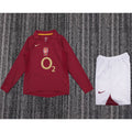 Retro Arsenal 2005/06 home Long Sleeve red kids size 16-28