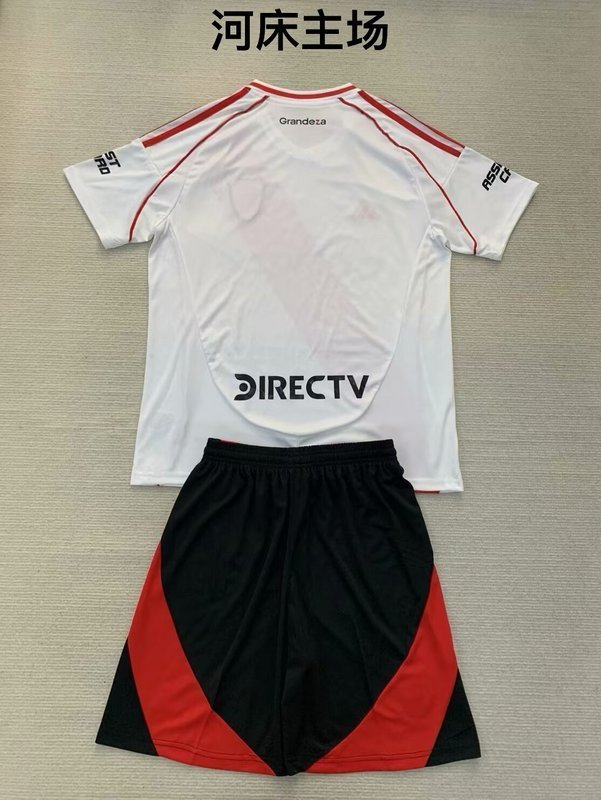 24-25 River Plate home kid kit and adult uniform