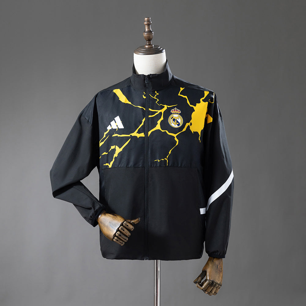 Real Madrid 25/26 Avengers - Pre-Match (Black) Windbreaker S-3XL