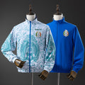 Mexico Reversible Jacket Windbreaker - White &amp; Blue S-XXL