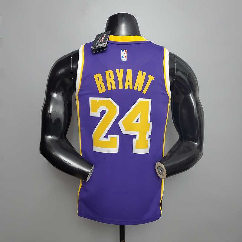 New Lakers Jordan Bryant #24 Theme Purple Round Neck