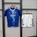 kids kit 25-26 Como 1907 home soccer jersey size 16-28