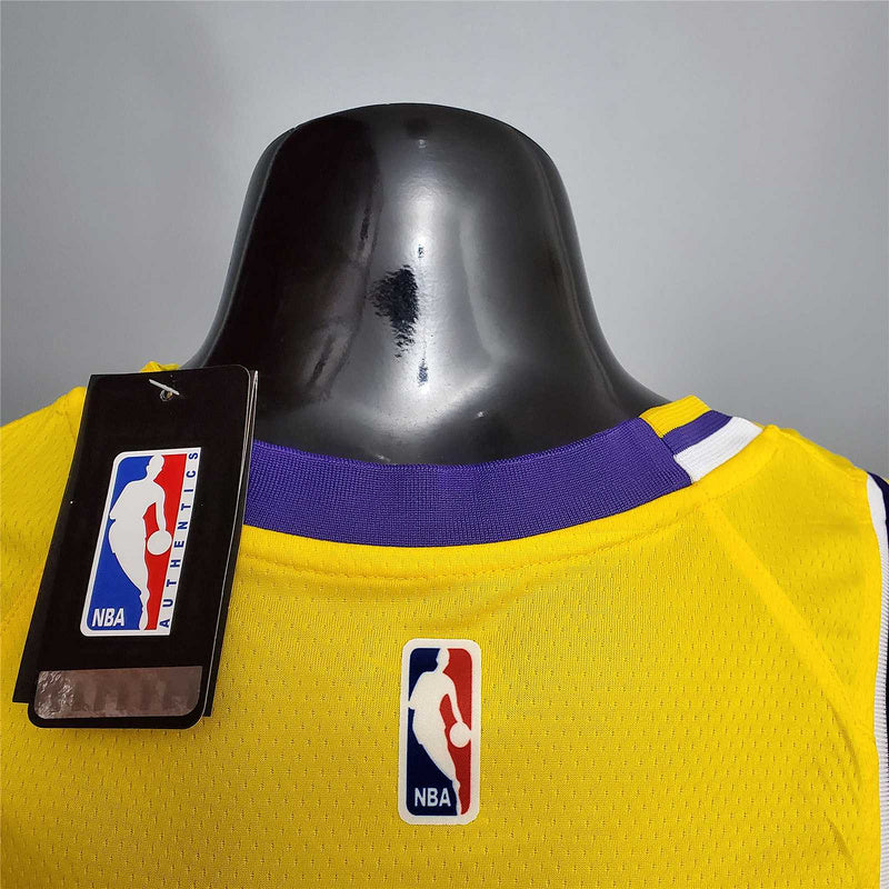 KUZMA #0 Lakers Round neck yellow