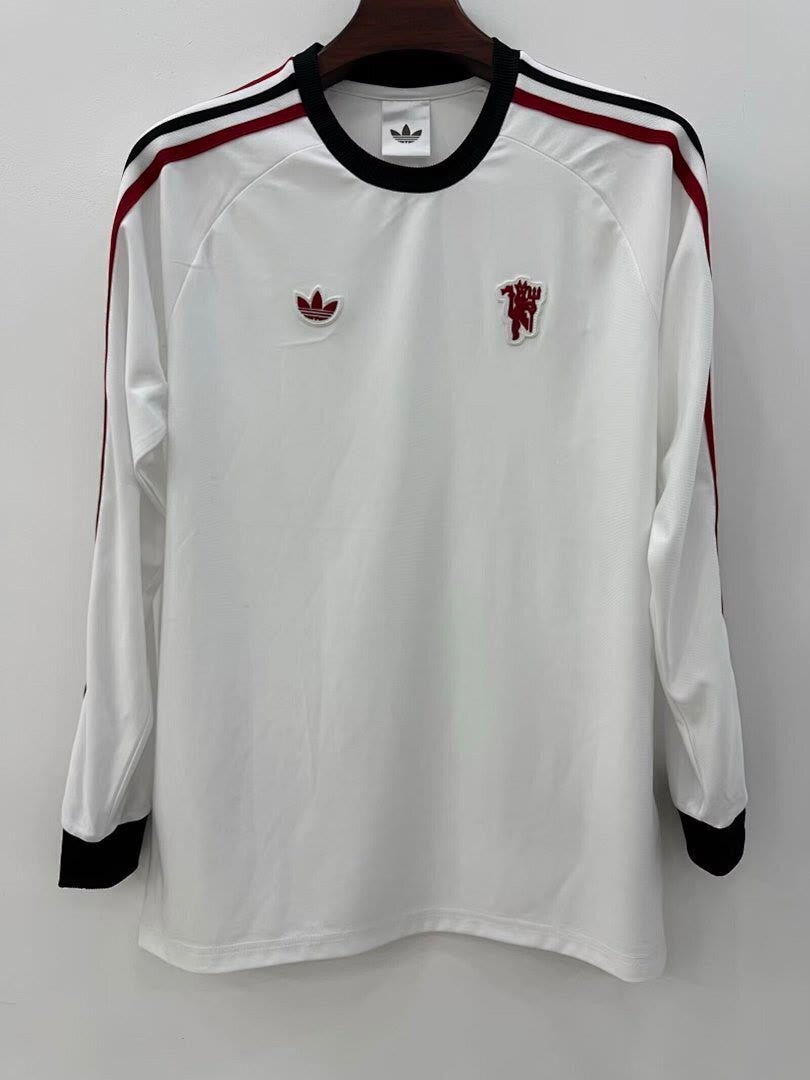 MNU 2025/26 Retro Model White jersey Long Sleeve S-2XL