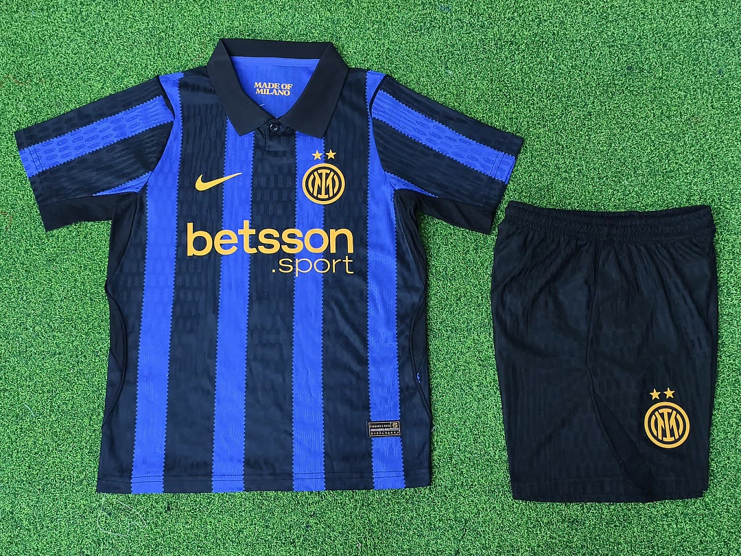 Kids Kit Inter Milan 2026/27 Home Player Version Soccer jerseys Size 16-28