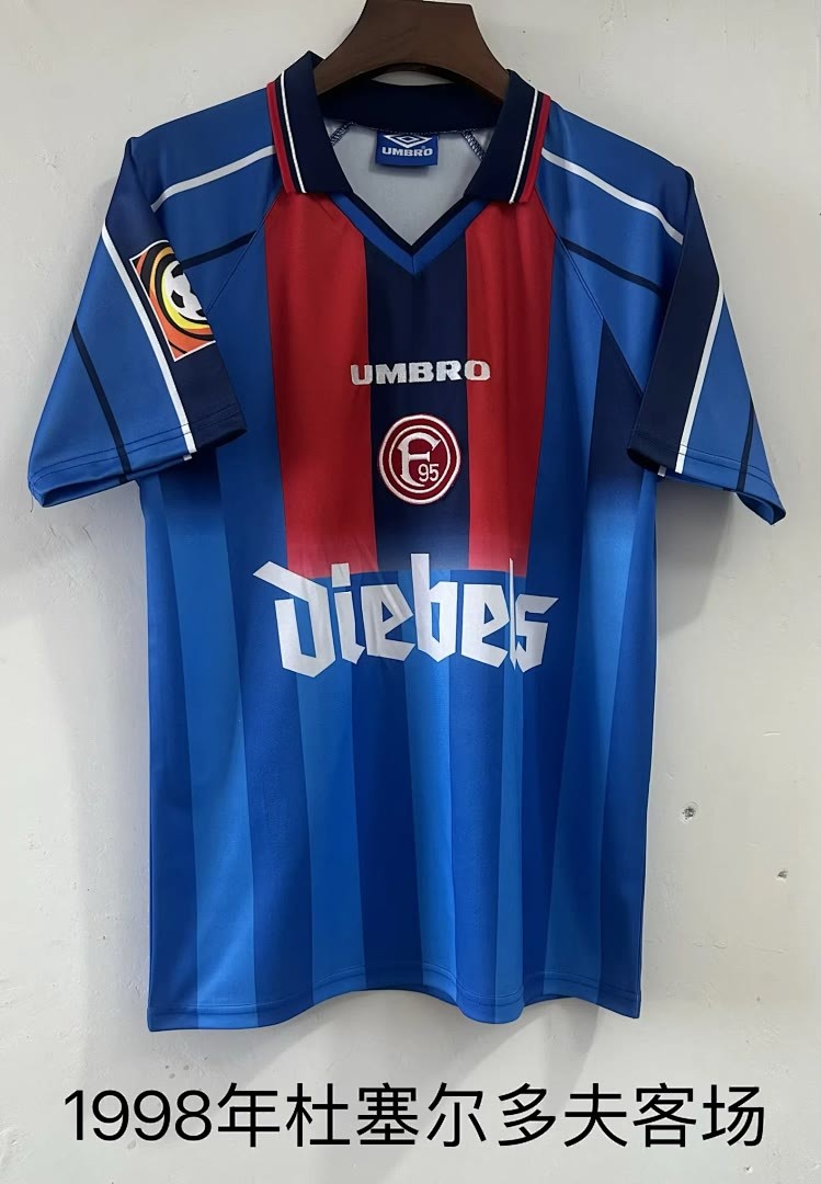 Retro 1998 Fortuna Düsseldorf away jersey size S-2XL