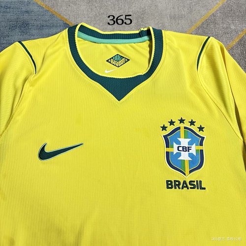 2026 Brazil Home Long Sleeve S-4XL — Jsonwang 26/27