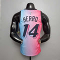 New Miami Heat HERRO#14 City Edition Pink Blue Gradient Color