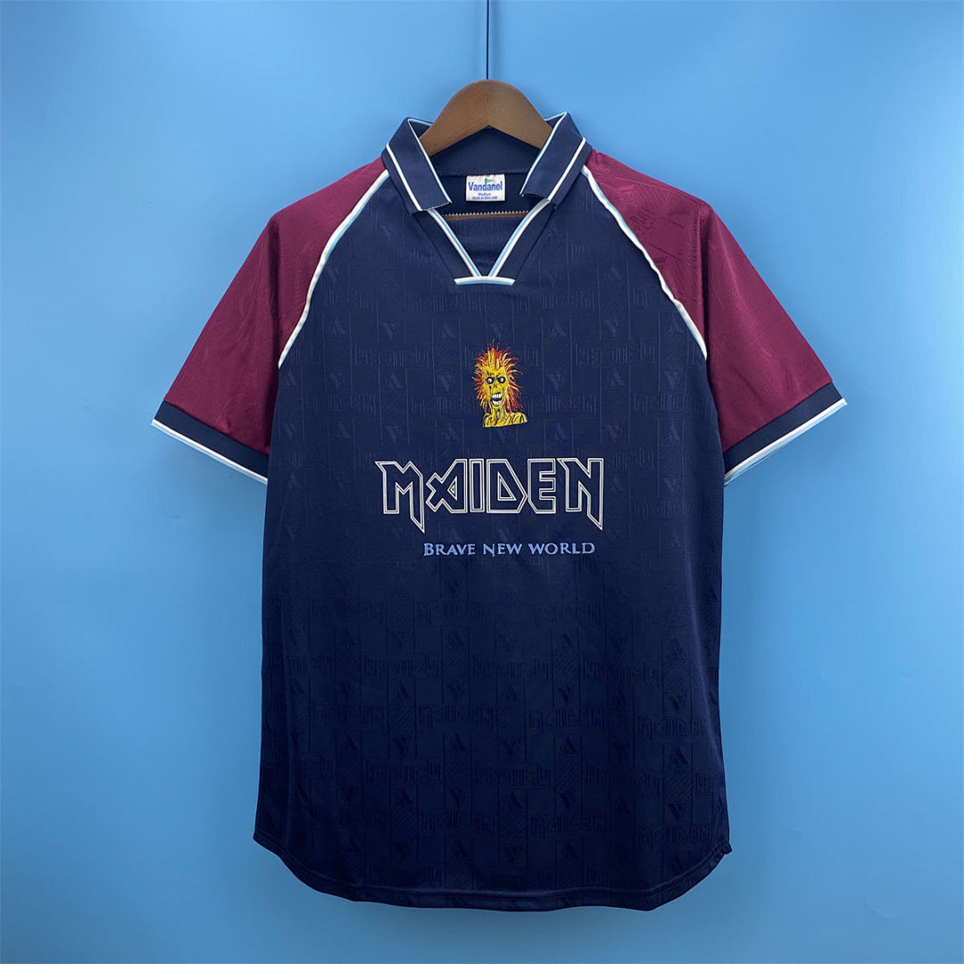 Retro 1999 West Ham United Iron Maiden Joint Edition home S-XXL