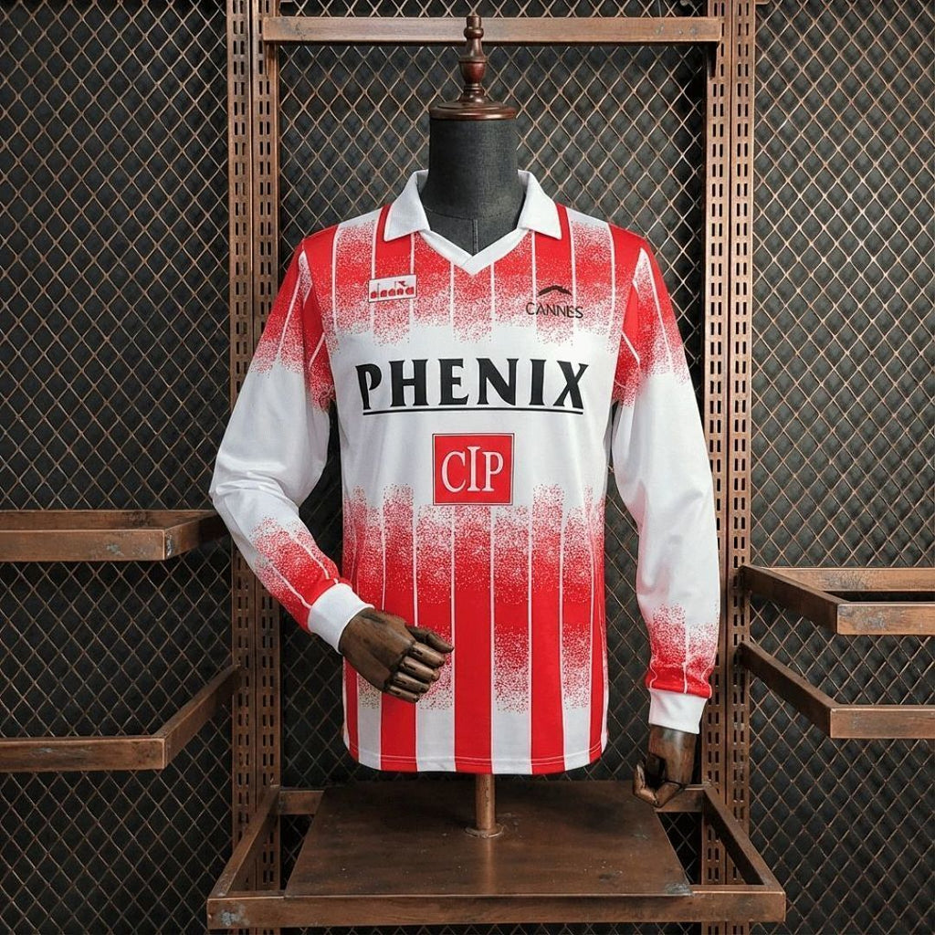 Retro 1995/96 Cannes Home Jersey Long Sleeve S-XXL