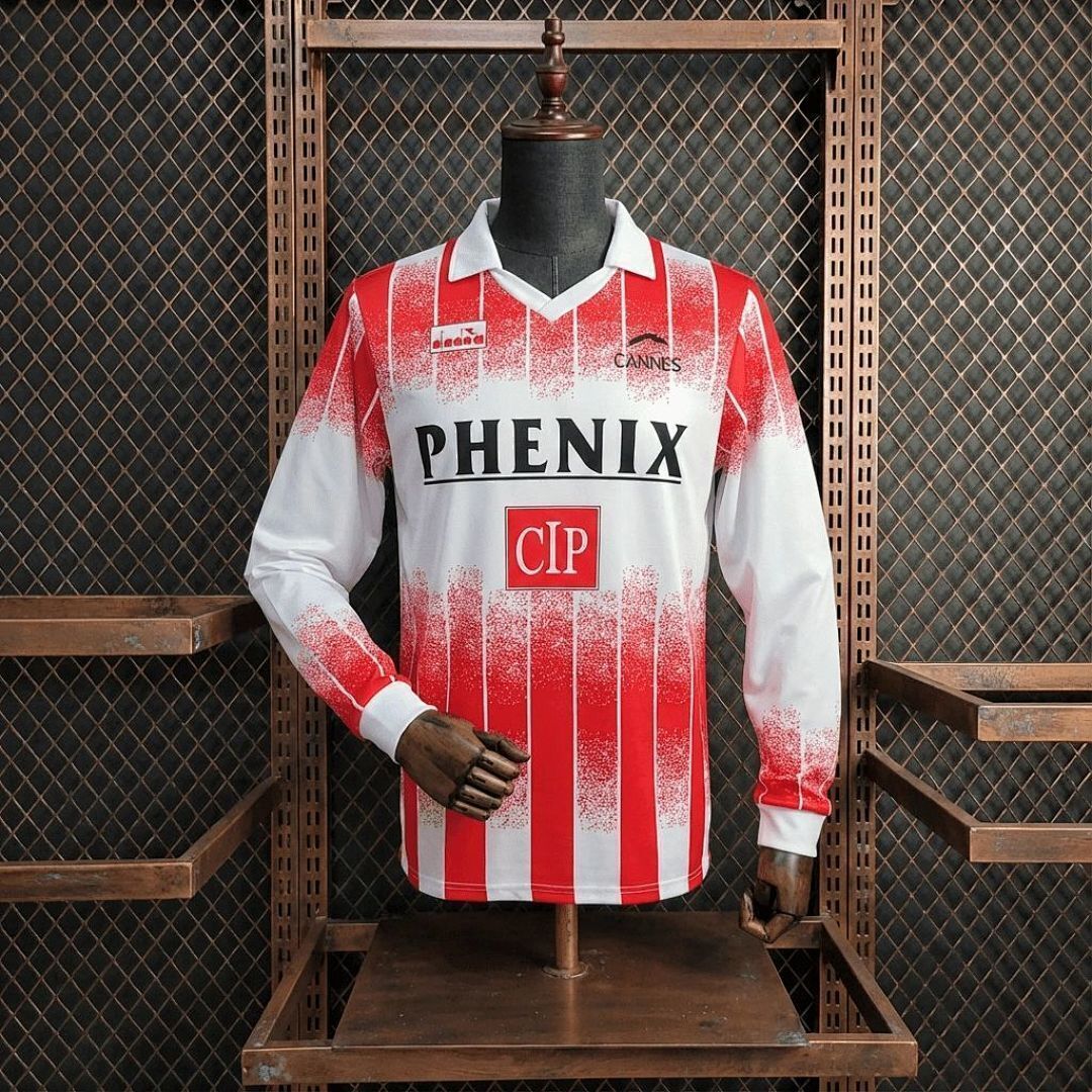 Retro 1995/96 Cannes Home Jersey Long Sleeve S-XXL