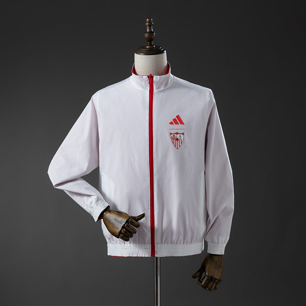 Athletic Bilbao Reversible Jacket Windbreaker - Red &amp; White S-XXL